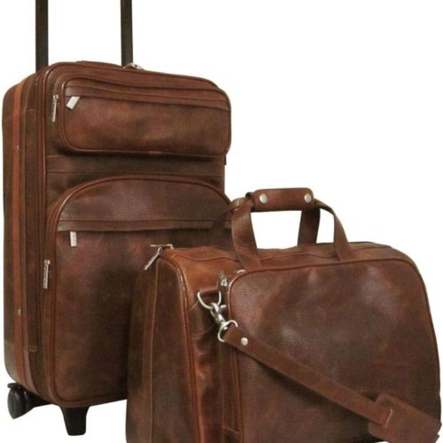 Waxy Leather Two Piece Set Traveler