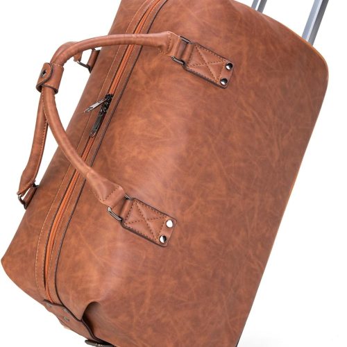 Travel Duffel Bag with Wheels and Waterproof Toiletry Bag